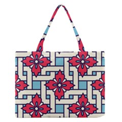Diwali Pattern Zipper Medium Tote Bag by designsbymallika
