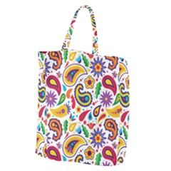 Baatik Print Giant Grocery Tote by designsbymallika