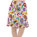 Baatik Print Fishtail Chiffon Skirt View1