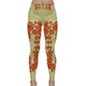 Roses Decorative In The Golden Environment Classic Yoga Leggings View1