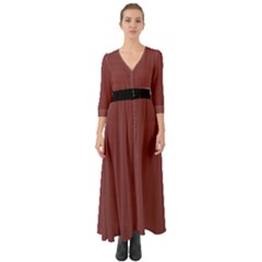 Brandy Brown - Button Up Boho Maxi Dress by FashionLane