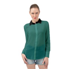 Celadon Green - Long Sleeve Chiffon Shirt