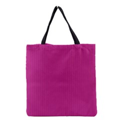 Dark Carnation Pink - Grocery Tote Bag