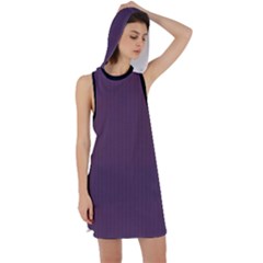 Dark Byzantium - Racer Back Hoodie Dress by FashionLane