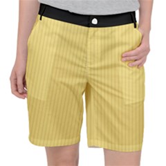 Jasmine Yellow - Pocket Shorts by FashionLane