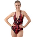 Buzzed Halter Cut-Out One Piece Swimsuit View1