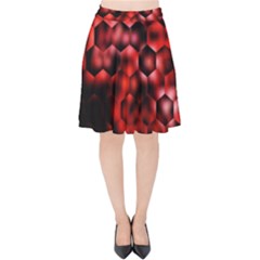 Buzzed Velvet High Waist Skirt by MRNStudios