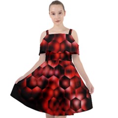 Buzzed Cut Out Shoulders Chiffon Dress by MRNStudios