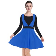 Absolute Zero Blue - Plunge Pinafore Dress by FashionLane