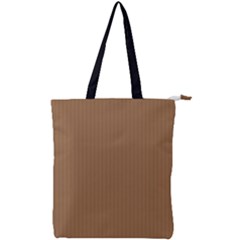 Bone Brown - Double Zip Up Tote Bag by FashionLane