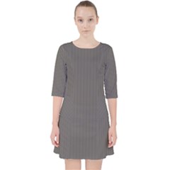 Carbon Grey - Pocket Dress by FashionLane