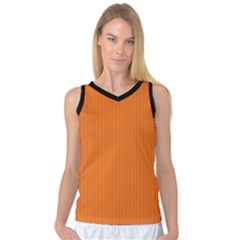 Carrot Orange - Women s Basketball Tank Top by FashionLane
