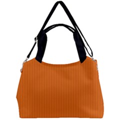 Carrot Orange - Double Compartment Shoulder Bag by FashionLane