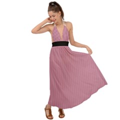 Cashmere Rose - Backless Maxi Beach Dress by FashionLane