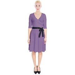 Chinese Violet - Wrap Up Cocktail Dress by FashionLane