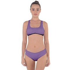 Chinese Violet - Criss Cross Bikini Set by FashionLane