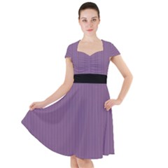 Chinese Violet - Cap Sleeve Midi Dress by FashionLane