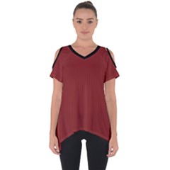 Chili Oil Red - Cut Out Side Drop Tee