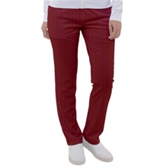 Chili Oil Red - Women s Casual Pants by FashionLane