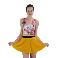 Chinese Yellow - Mini Skirt by FashionLane