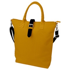 Chinese Yellow - Buckle Top Tote Bag by FashionLane