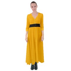 Chinese Yellow - Button Up Maxi Dress by FashionLane