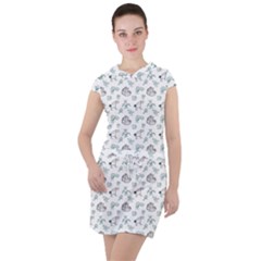 Jessica s Doodles Drawstring Hooded Dress by pishposhpal