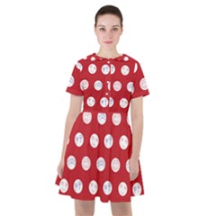 Red Polka-dot Doodles Sailor Dress by pishposhpal