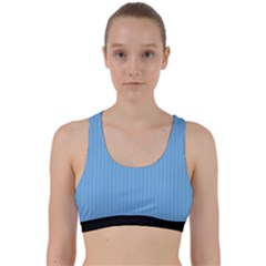 Aero Blue - Back Weave Sports Bra by FashionLane