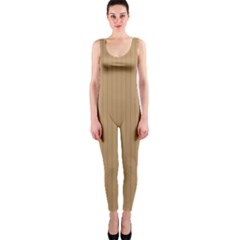 Wood Brown - One Piece Catsuit