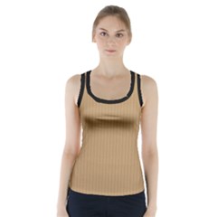 Wood Brown - Racer Back Sports Top by FashionLane