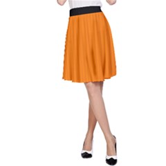 Turmeric Orange - A-line Skirt by FashionLane