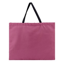 Tulip Pink - Zipper Large Tote Bag