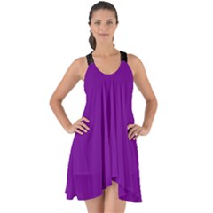 Violet Purple - Show Some Back Chiffon Dress by FashionLane