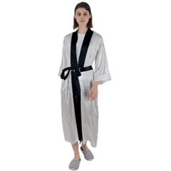 Alabaster - Maxi Satin Kimono by FashionLane