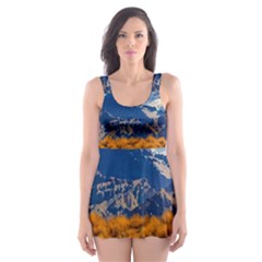 Aconcagua Park Landscape, Mendoza, Argentina Skater Dress Swimsuit by dflcprintsclothing