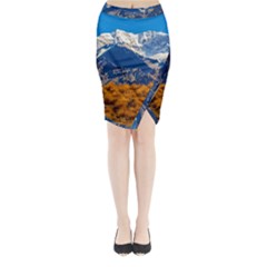 Aconcagua Park Landscape, Mendoza, Argentina Midi Wrap Pencil Skirt by dflcprintsclothing