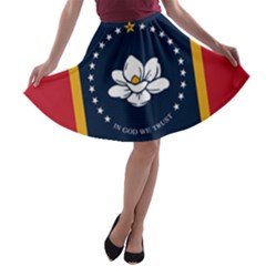 Flag Of Mississippi A-line Skater Skirt by abbeyz71