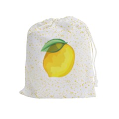 Illustration Sgraphic Lime Orange Drawstring Pouch (xl) by HermanTelo