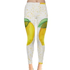 Illustration Sgraphic Lime Orange Inside Out Leggings by HermanTelo