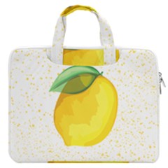 Illustration Sgraphic Lime Orange Double Pocket Laptop Bag