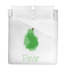 Pear Fruit Watercolor Painted Duvet Cover Double Side (full/ Double Size) by Mariart