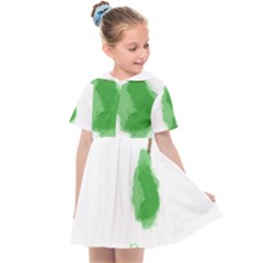 Pear Fruit Watercolor Painted Kids  Sailor Dress