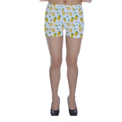 Illustrations Lemon Citrus Fruit Yellow Skinny Shorts by Alisyart