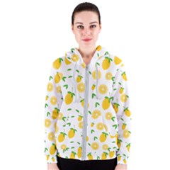 Illustrations Lemon Citrus Fruit Yellow Women s Zipper Hoodie