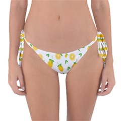 Illustrations Lemon Citrus Fruit Yellow Reversible Bikini Bottom
