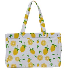 Illustrations Lemon Citrus Fruit Yellow Canvas Work Bag by Alisyart