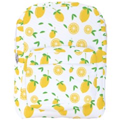 Illustrations Lemon Citrus Fruit Yellow Full Print Backpack