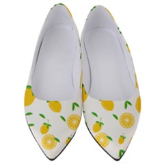 Illustrations Lemon Citrus Fruit Yellow Women s Low Heels