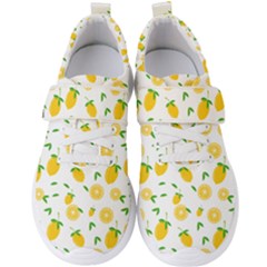 Illustrations Lemon Citrus Fruit Yellow Men s Velcro Strap Shoes